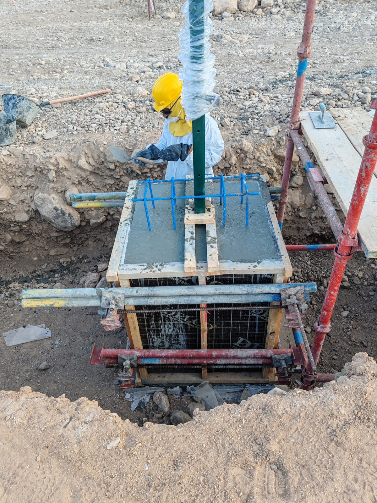 Grader working on road construction and maintenance.